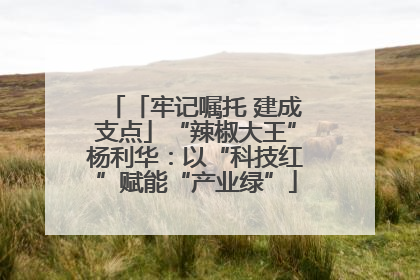 「牢记嘱托 建成支点」“辣椒大王”杨利华：以“科技红”赋能“产业绿”
