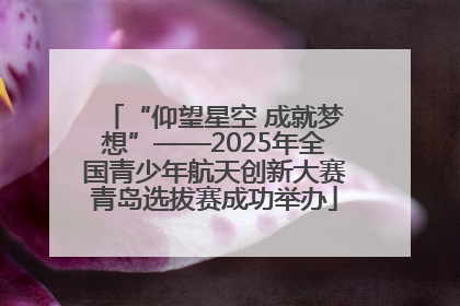 “仰望星空 成就梦想”——2025年全国青少年航天创新大赛青岛选拔赛成功举办