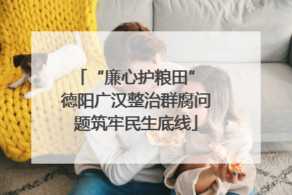 “廉心护粮田” 德阳广汉整治群腐问题筑牢民生底线