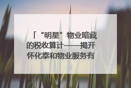 “明星”物业暗藏的税收算计——揭开怀化泰和物业服务有限公司隐匿未开票收入偷税真相
