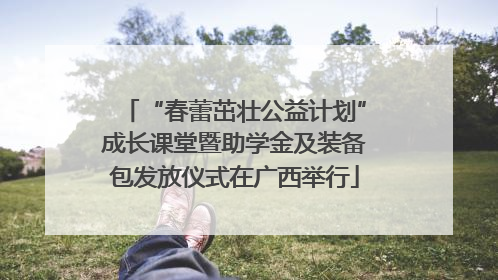 “春蕾茁壮公益计划”成长课堂暨助学金及装备包发放仪式在广西举行