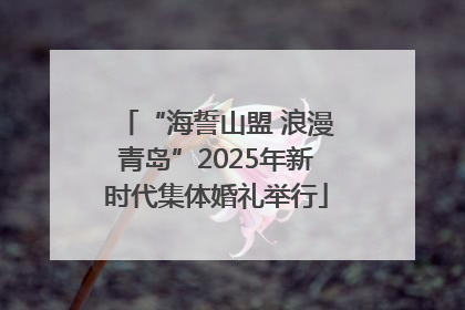 “海誓山盟 浪漫青岛”2025年新时代集体婚礼举行