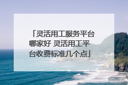 灵活用工服务平台哪家好 灵活用工平台收费标准几个点
