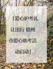爱心护考礼让出行 德州市爱心助考活动启动