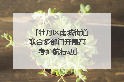 牡丹区南城街道联合多部门开展高考护航行动