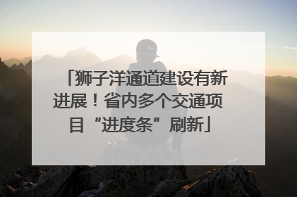 狮子洋通道建设有新进展！省内多个交通项目“进度条”刷新
