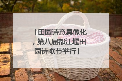 田园诗意具像化，第八届都江堰田园诗歌节举行