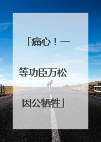 痛心！一等功臣万松因公牺牲