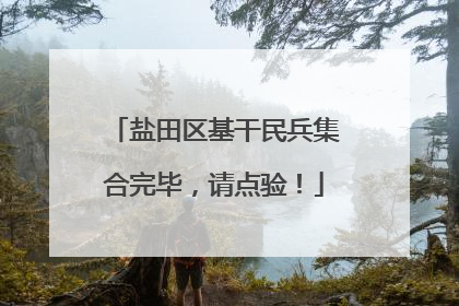 盐田区基干民兵集合完毕，请点验！