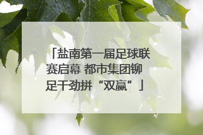盐南第一届足球联赛启幕 都市集团铆足干劲拼“双赢”
