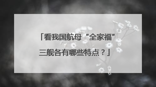 看我国航母“全家福” 三舰各有哪些特点？