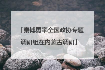秦博勇率全国政协专题调研组在内蒙古调研