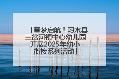 童梦启航！习水县三岔河镇中心幼儿园开展2025年幼小衔接系列活动