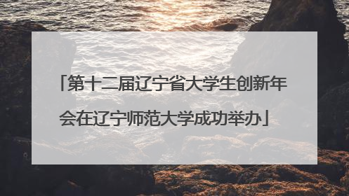 第十二届辽宁省大学生创新年会在辽宁师范大学成功举办
