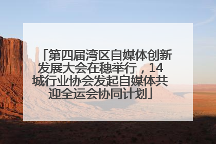 第四届湾区自媒体创新发展大会在穗举行，14城行业协会发起自媒体共迎全运会协同计划