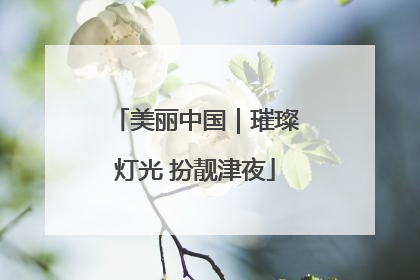 美丽中国｜璀璨灯光 扮靓津夜