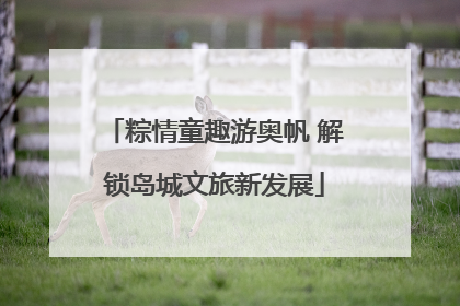 粽情童趣游奥帆 解锁岛城文旅新发展