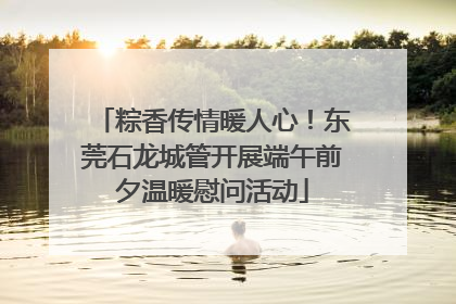 粽香传情暖人心！东莞石龙城管开展端午前夕温暖慰问活动