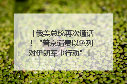 俄美总统再次通话！“普京谴责以色列对伊朗军事行动”
