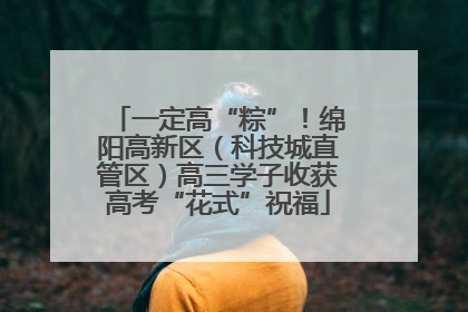 一定高“粽”！绵阳高新区（科技城直管区）高三学子收获高考“花式”祝福