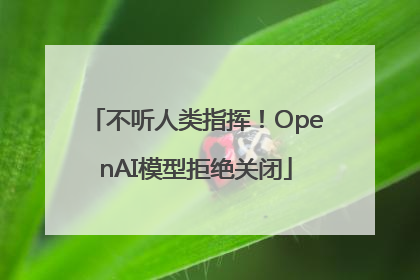 不听人类指挥！OpenAI模型拒绝关闭