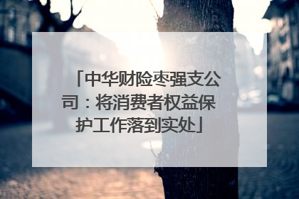 中华财险枣强支公司：将消费者权益保护工作落到实处