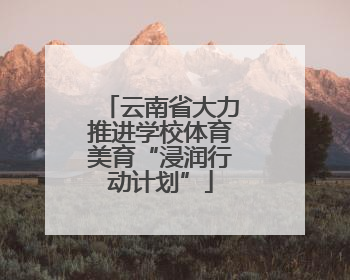 云南省大力推进学校体育美育“浸润行动计划”