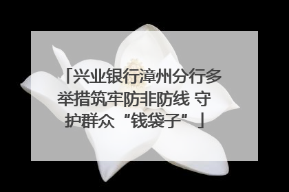 兴业银行漳州分行多举措筑牢防非防线 守护群众“钱袋子”