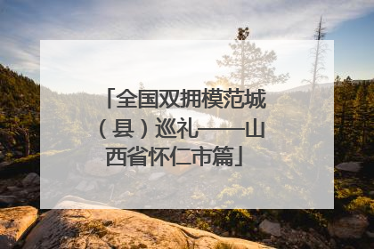 全国双拥模范城（县）巡礼——山西省怀仁市篇