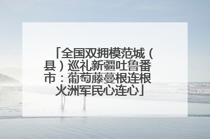 全国双拥模范城（县）巡礼新疆吐鲁番市：葡萄藤蔓根连根 火洲军民心连心