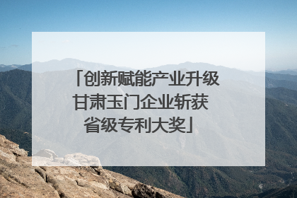 创新赋能产业升级 甘肃玉门企业斩获省级专利大奖