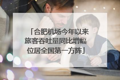 合肥机场今年以来旅客吞吐量同比增幅位居全国第一方阵
