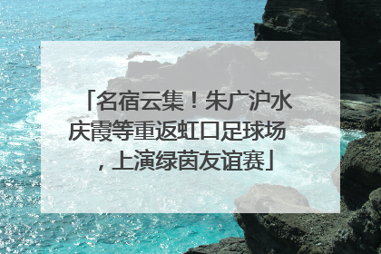 名宿云集！朱广沪水庆霞等重返虹口足球场，上演绿茵友谊赛