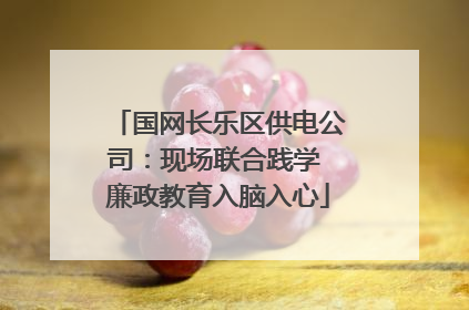国网长乐区供电公司：现场联合践学 廉政教育入脑入心
