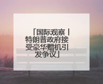 国际观察丨特朗普政府接受豪华赠机引发争议