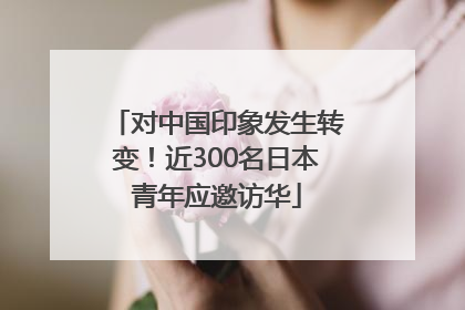 对中国印象发生转变！近300名日本青年应邀访华