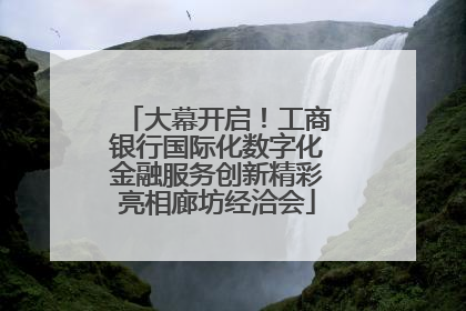 大幕开启！工商银行国际化数字化金融服务创新精彩亮相廊坊经洽会