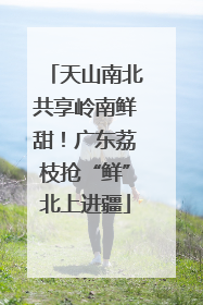 天山南北共享岭南鲜甜！广东荔枝抢“鲜”北上进疆