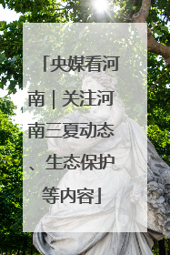 央媒看河南｜关注河南三夏动态、生态保护等内容