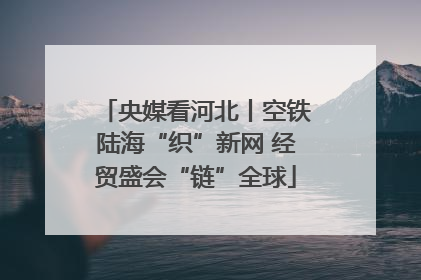 央媒看河北丨空铁陆海“织”新网 经贸盛会“链”全球