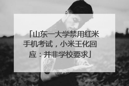 山东一大学禁用红米手机考试，小米王化回应：并非学校要求