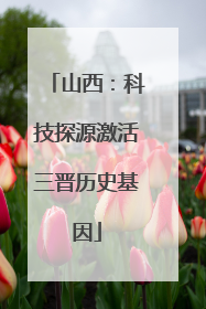 山西：科技探源激活三晋历史基因