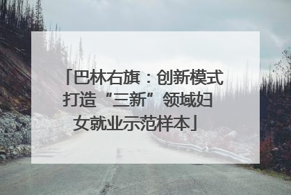 巴林右旗：创新模式 打造“三新”领域妇女就业示范样本