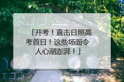 开考！直击日照高考首日！这些场面令人心潮澎湃！