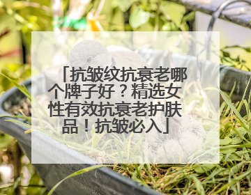 抗皱纹抗衰老哪个牌子好？精选女性有效抗衰老护肤品！抗皱必入