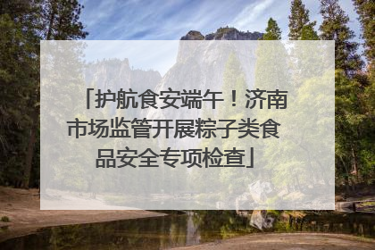 护航食安端午！济南市场监管开展粽子类食品安全专项检查