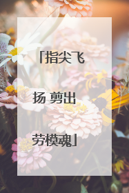 指尖飞扬 剪出劳模魂