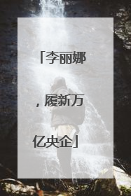 李丽娜，履新万亿央企