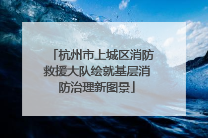 杭州市上城区消防救援大队绘就基层消防治理新图景