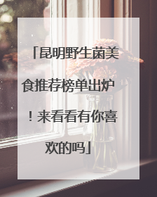 昆明野生菌美食推荐榜单出炉！来看看有你喜欢的吗